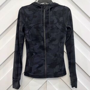 Lululemon Hooded Define Jacket Size 6 In Heritage 365 Camo Deep Coal Multi